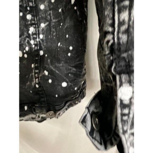 Girl’s Splattered Denim‎ Jean Jacket Size 14-16 - Picture 8 of 12